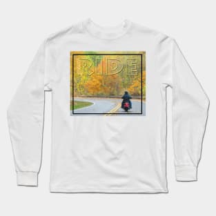 Motorcycles and Autumn Long Sleeve T-Shirt